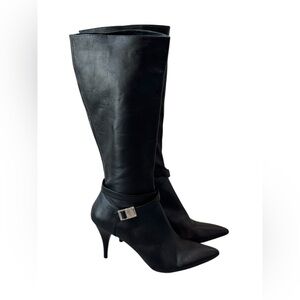 Elegant Black Leather Knee-High Boots Leather Dolce Vita 9